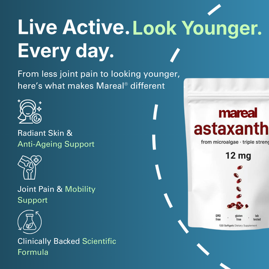 Mareal - Astaxanthin Softgels. 100% Natural Astaxanthin from MicroAlgae